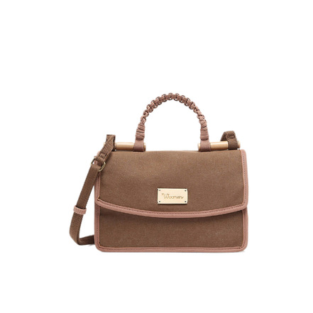 Woomen Vegan crossbody bruin