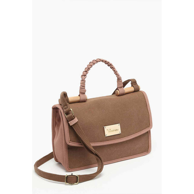 Woomen Vegan sac bandoulière brun 2