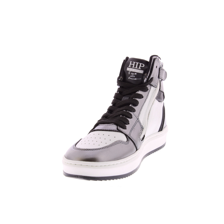 Hip high shoes silver 3