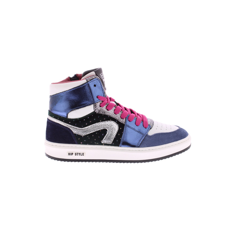 Hip high shoes blue 1