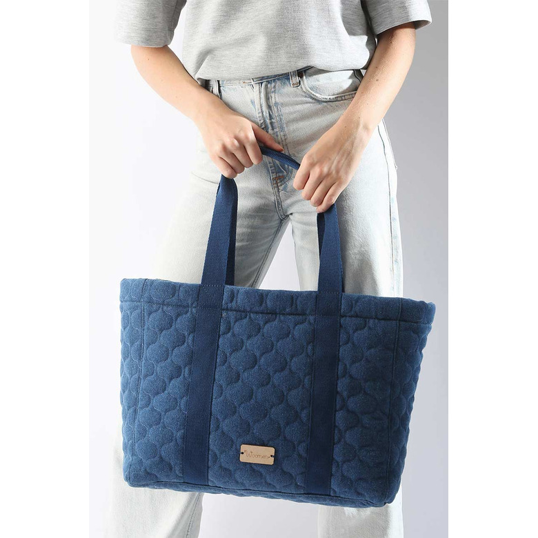 Woomen Vegan shopper blue 3