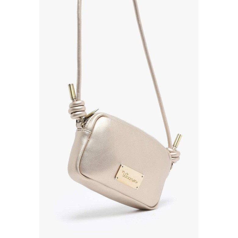 Woomen Vegan umhängetasche gold 2