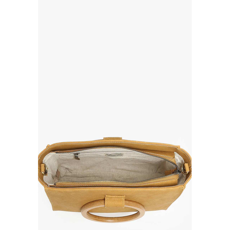 Woomen Vegan handbag yellow 2