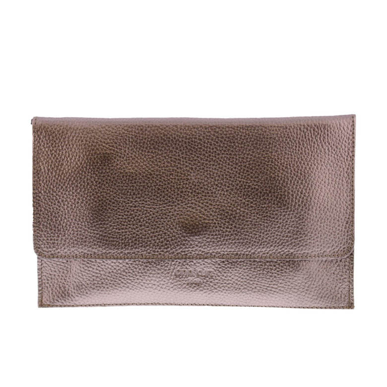 Ann Kurz clutch brown