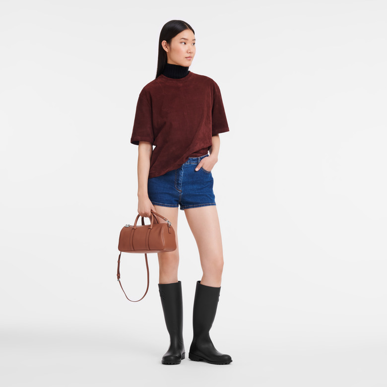 Longchamp handbag cognac 3