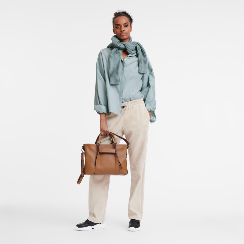 Longchamp sac à main cognac 3