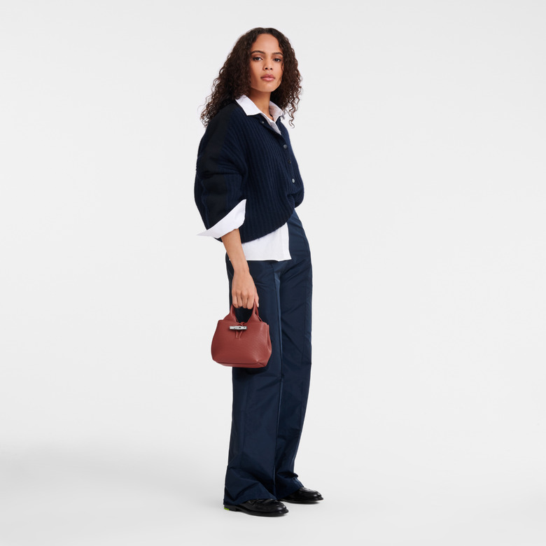 Longchamp handbag brown 3