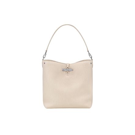 Longchamp sac porté épaule ecru