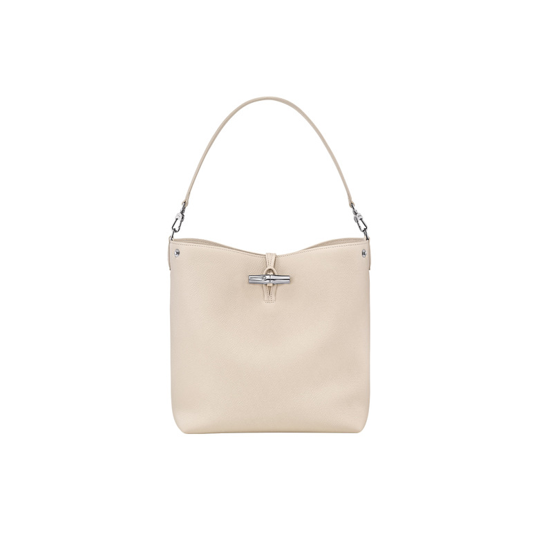 Longchamp sac porté épaule ecru