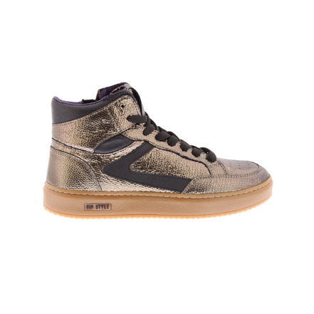 Hip high shoes bronze