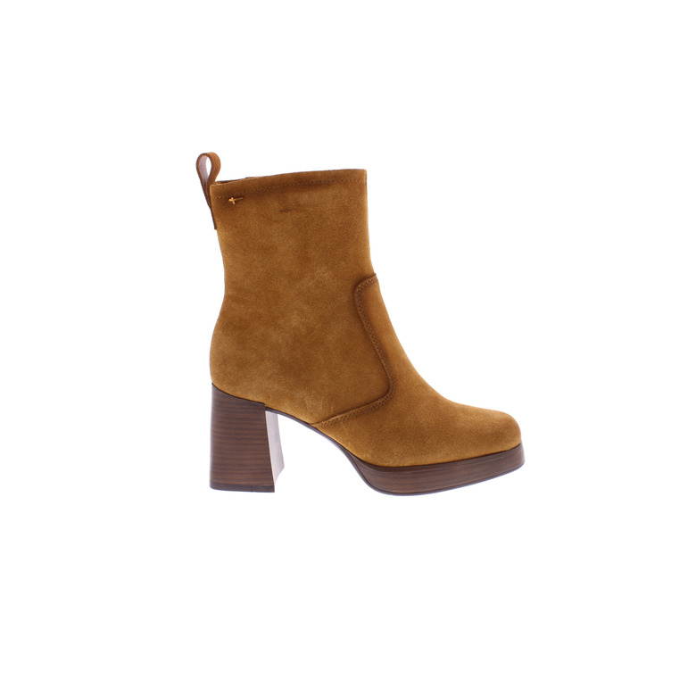 Tamaris enkellaarsjes cognac 1