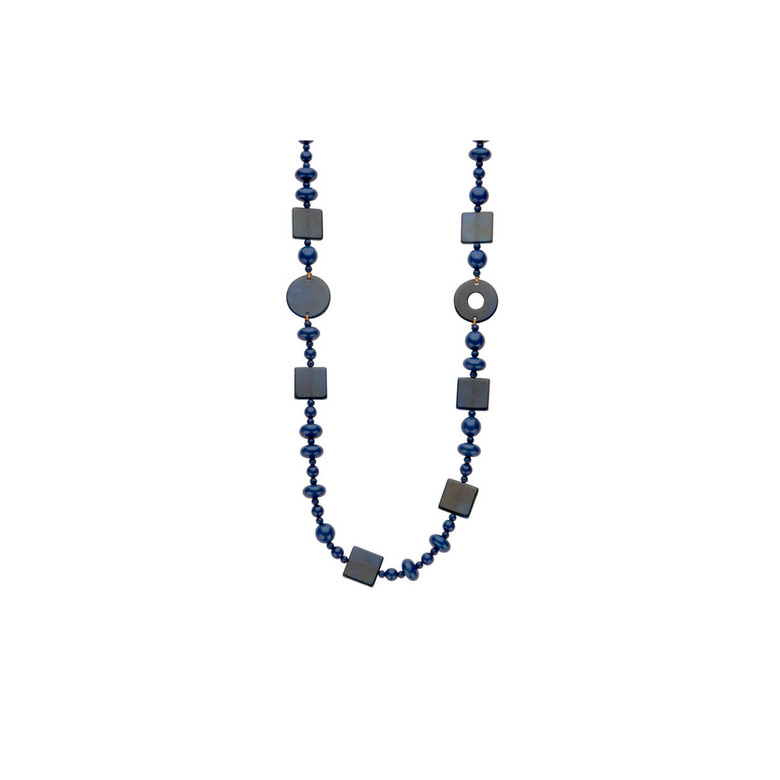Les Cordes collier bleu
