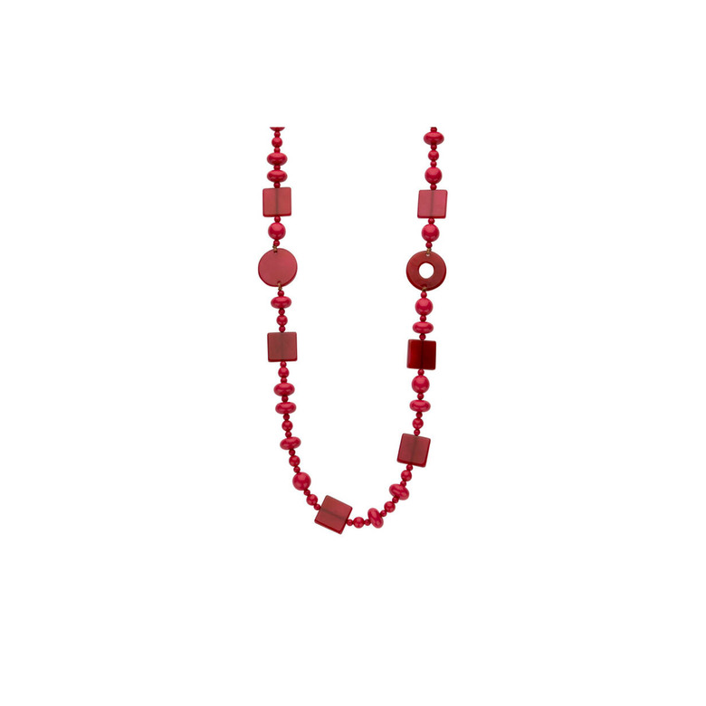 Les Cordes collier rose