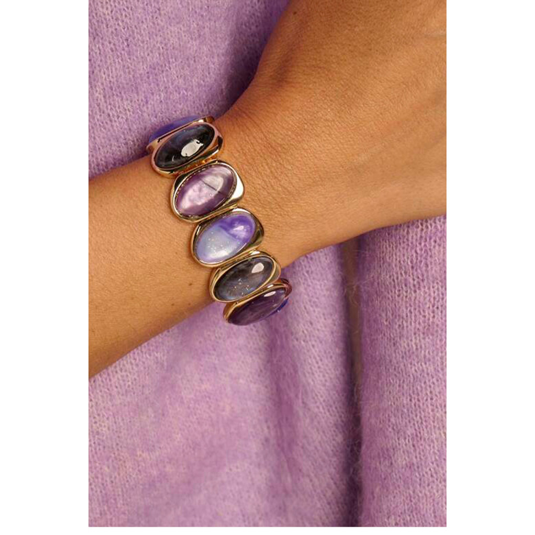 Les Cordes armband lila 2