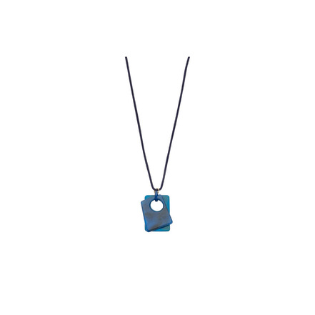 Les Cordes halsketting blauw