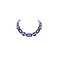 Les Cordes collier bleu