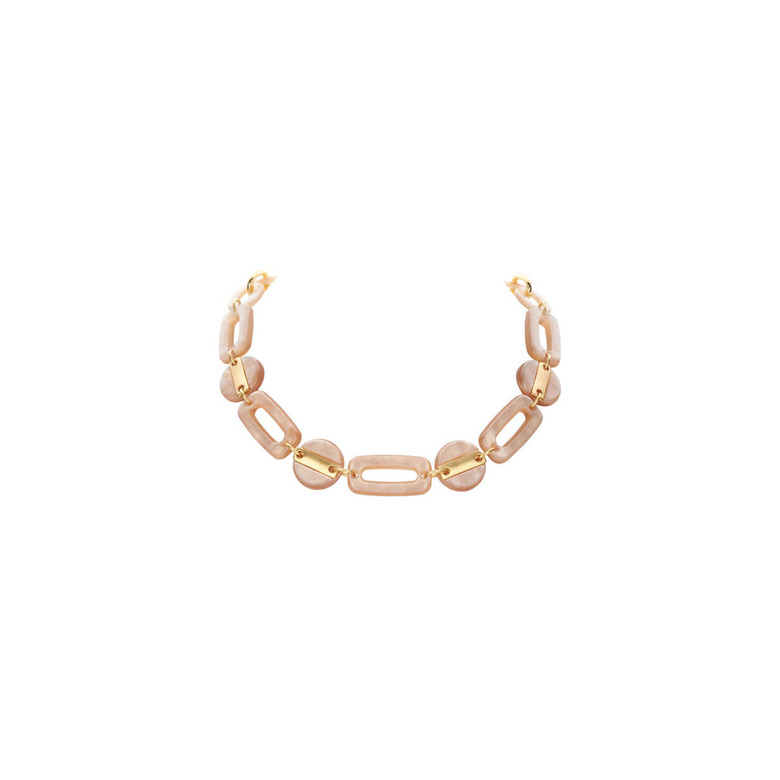 Les Cordes necklace pink