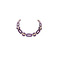 Les Cordes collier violet 1