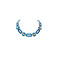 Les Cordes collier bleu