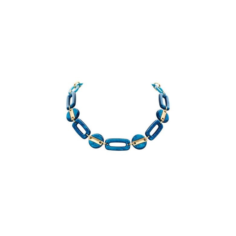 Les Cordes collier bleu