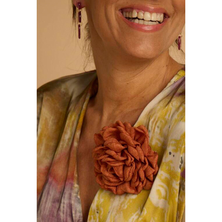 Les Cordes broche orange 2