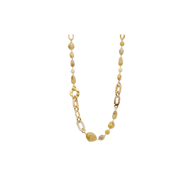 Les Cordes collier beige