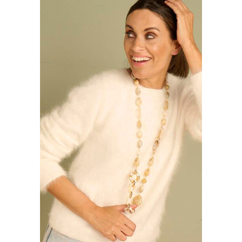 Les Cordes collier beige 2