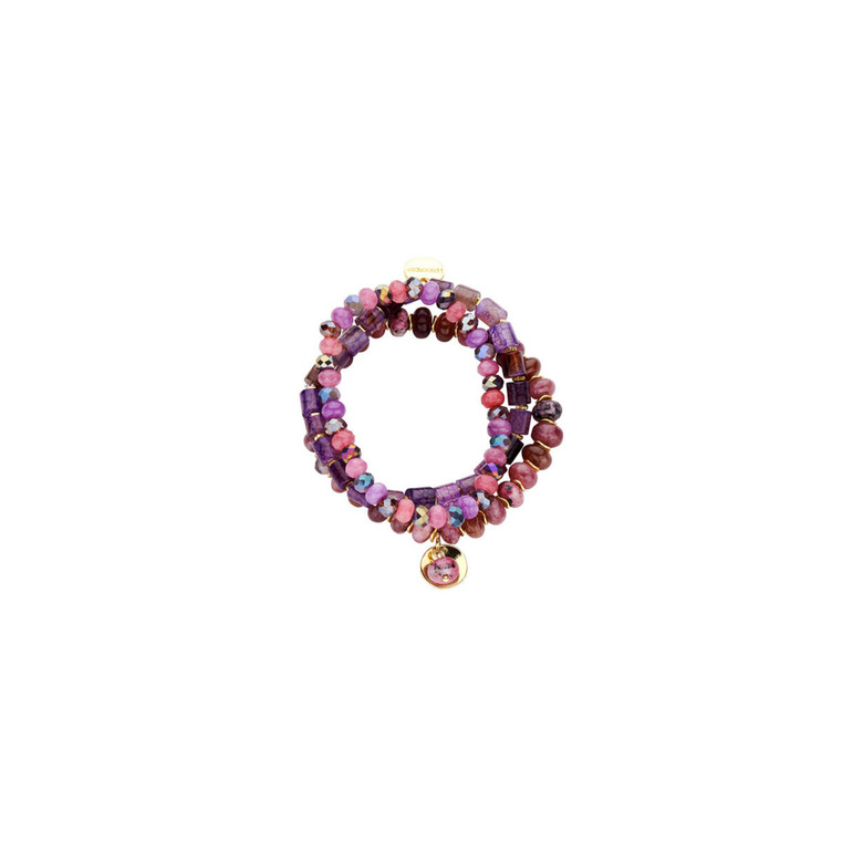 Les Cordes bracelet violet 1