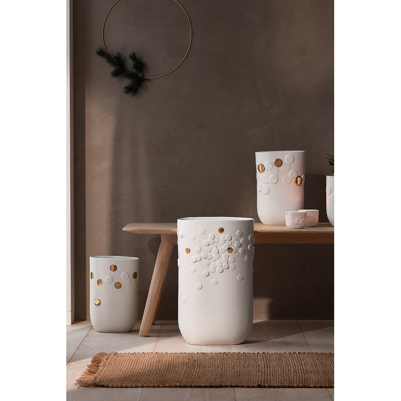 Rader décoration pour bougies blanc 2
