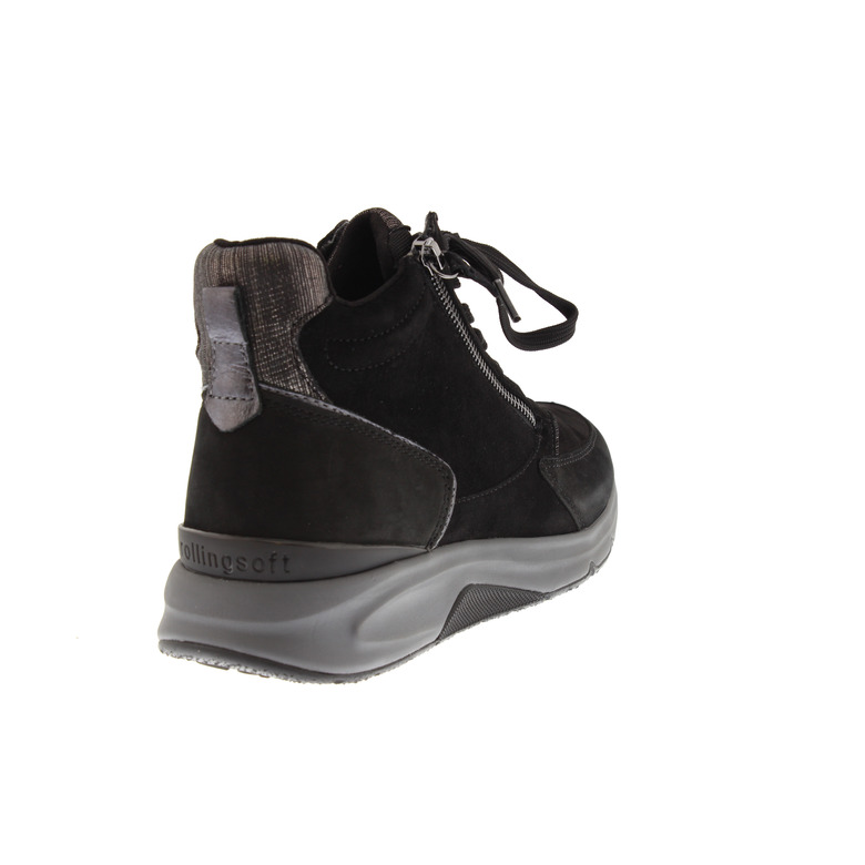 Rollingsoft schnürschuhe schwarz 4