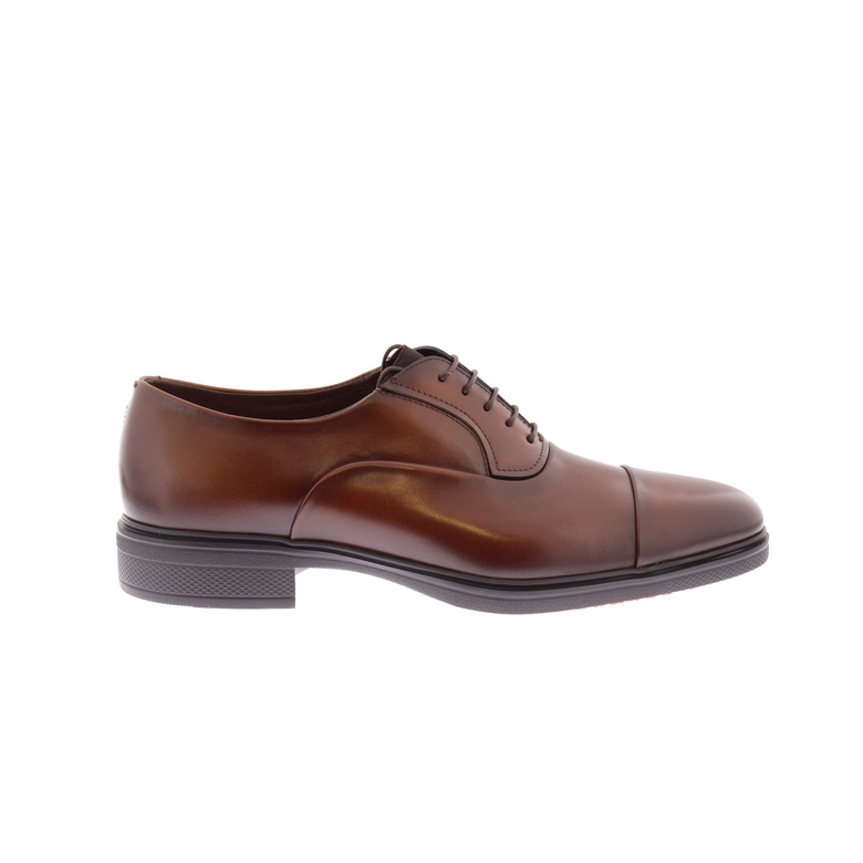 Santoni lace shoes cognac