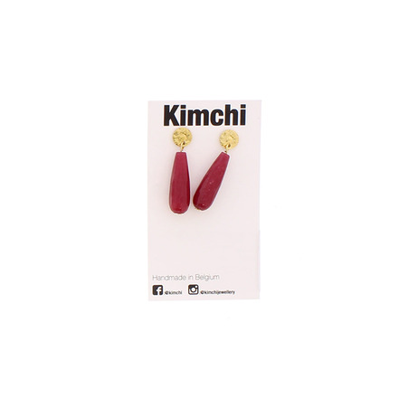 Kimchi ohrringe rot