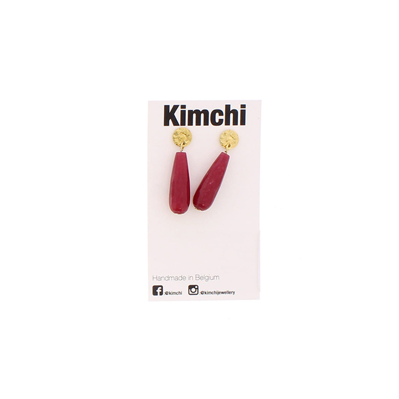 Kimchi earrings red