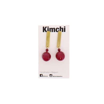Kimchi ohrringe rot