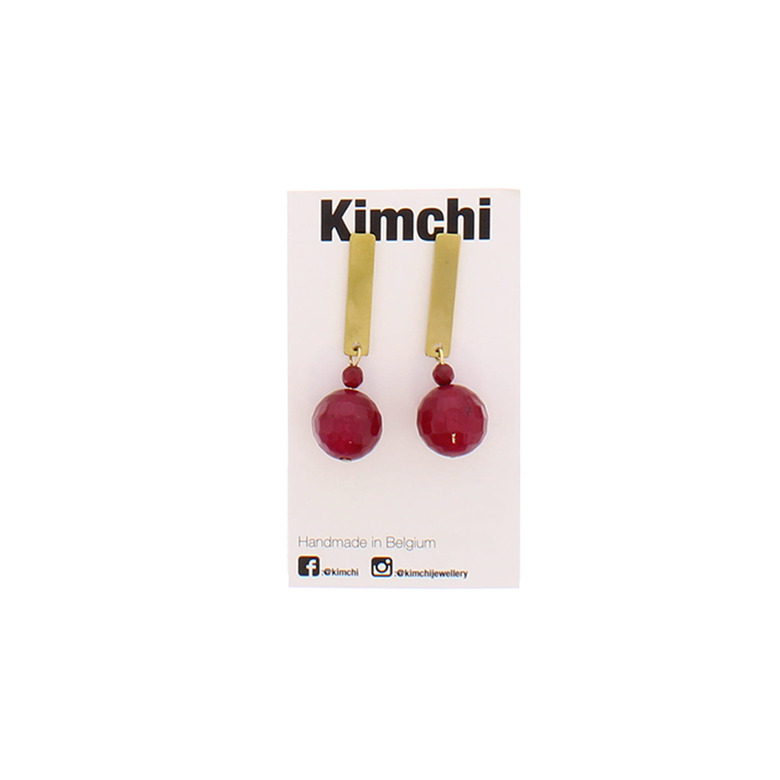 Kimchi ohrringe rot