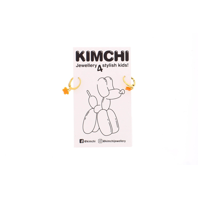 Kimchi boucles d'oreilles orange
