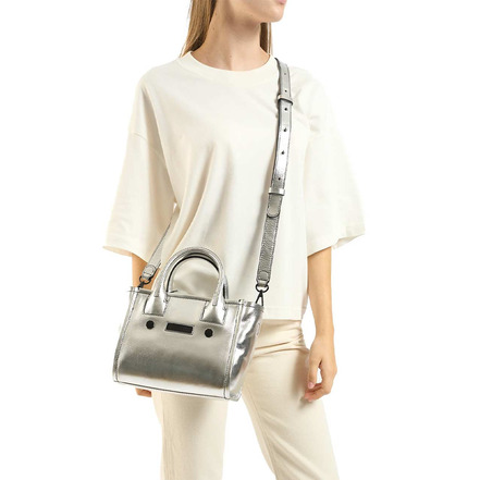 Clio Goldbrenner handtasche silber