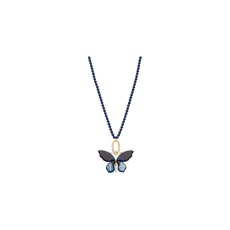 Les Cordes collier bleu