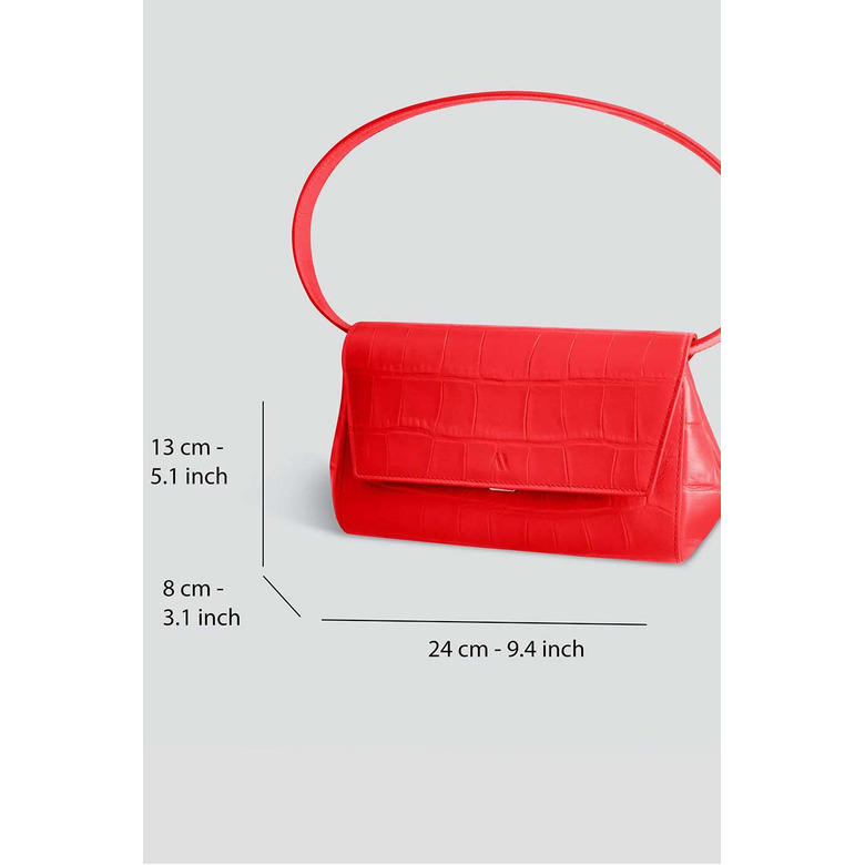 Kaai sac porté épaule rouge 3