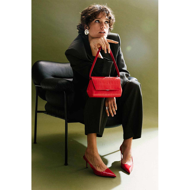 Kaai sac porté épaule rouge 4