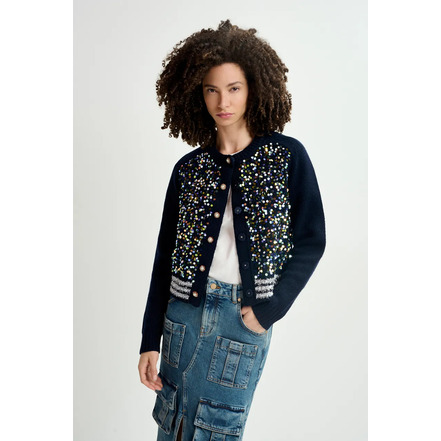 Essentiel strickjacke blau