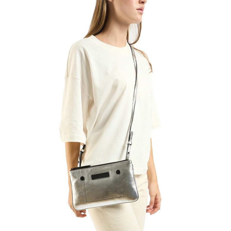 Clio Goldbrenner sac bandoulière argent 4