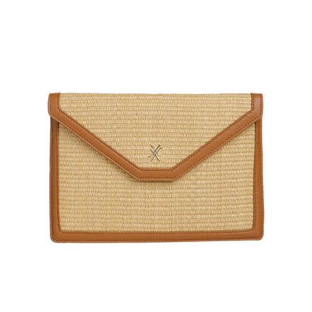 Xandres clutch lightbrown