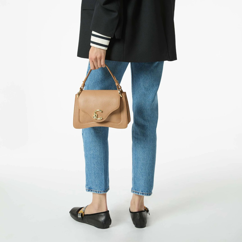 Coccinelle handbag lightbrown 4