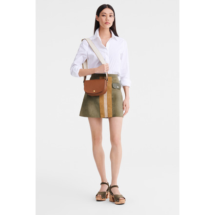 Longchamp sac bandoulière cognac