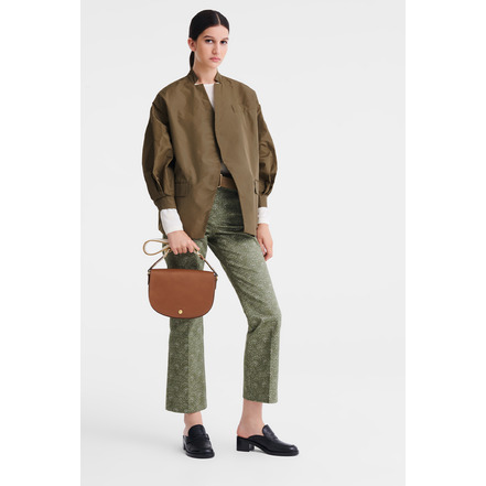 Longchamp sac bandoulière cognac