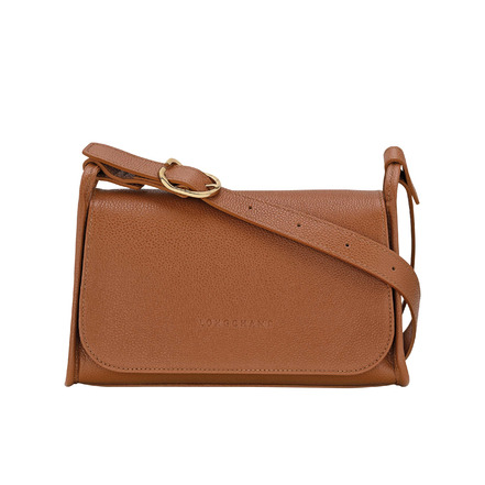 Longchamp sac porté épaule cognac