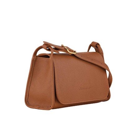 Longchamp sac porté épaule cognac