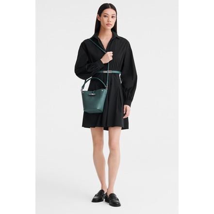 Longchamp schultertasche grÜn