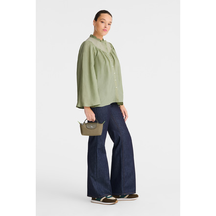 Longchamp sac à main vert